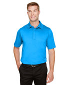 Devon & Jones CrownLux Performance Men's Range Flex Polo DG21 OCEAN BLUE Pocket