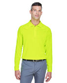 Harriton Men's Advantage Snag Protection Plus Long-Sleeve Tactical Polo M211L SAFETY YELLOW Pocket