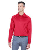 Harriton Men's Advantage Snag Protection Plus Long-Sleeve Tactical Polo M211L RED Pocket