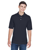 Harriton Men's 5.6 oz. Easy Blend Polo M265 NAVY Pocket