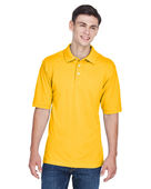 Harriton Men's 5.6 oz. Easy Blend Polo M265 SUNRAY YELLOW Pocket