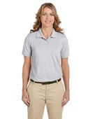 Harriton Ladies' 5.6 oz. Easy Blend Polo M265W GREY HEATHER Pocket