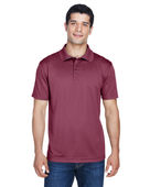Harriton Men's 4 oz. Polytech Polo M315 MAROON Pocket