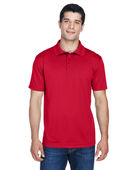 Harriton Men's 4 oz. Polytech Polo M315 RED Pocket