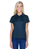 Harriton Ladies' 4 oz. Polytech Polo M315W NAVY Pocket