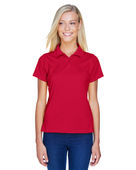 Harriton Ladies' 4 oz. Polytech Polo M315W RED Pocket