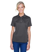 Harriton Ladies' Advantage Snag Protection Plus IL Snap Placket Polo M345W DARK CHARCOAL Pocket