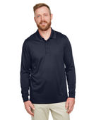 Harriton Men's Tall Advantage Long Sleeve Snag Protection Plus IL Polo M348LT DARK NAVY Pocket