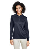 Harriton Ladies' Advantage Snag Protection Plus IL Long Sleeve Polo M348LW DARK NAVY Pocket