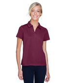 Harriton Ladies' Double Mesh Polo M353W MAROON Pocket