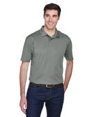 Harriton Men's Micro-Pique Polo M354 CHARCOAL Pocket