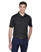 Harriton Men's Micro-Pique Polo M354 BLACK Pocket