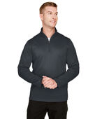 Harriton Men's Advantage Snag Protection Plus IL Quarter-Zip M748 DARK CHARCOAL Pocket