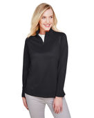 Harriton Ladies' Advantage Snag Protection Plus IL Quarter-Zip M748W BLACK Pocket