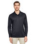 Team 365 Men's Zone Performance Long Sleeve Polo TT51L BLACK Pocket