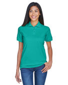 Ultraclub Ladies' Classic Pique Polo 8530 JADE Pocket