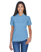 Ultraclub Ladies' Classic Pique Polo 8530 CORNFLOWER Pocket