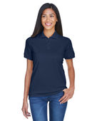 Ultraclub Ladies' Classic Pique Polo 8530 NAVY Pocket