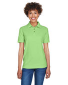 Ultraclub Ladies' Whisper Pique Polo 8541 APPLE Pocket