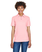 Ultraclub Ladies' Whisper Pique Polo 8541 PINK Pocket