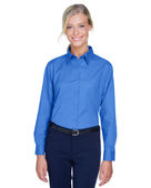 Ultraclub Ladies' Whisper Twill 8976 FRENCH BLUE Pocket