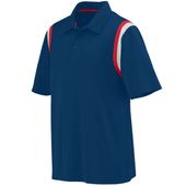 Augusta Adult Genesis Polo 5047 NAVY/RED/WHITE Pocket