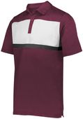 Holloway Prism Bold Polo 222576 MAROON/WHITE Pocket