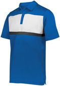 Holloway Prism Bold Polo 222576 ROYAL/WHITE Pocket