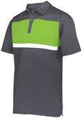 Holloway Prism Bold Polo 222576 CARBON/LIME Pocket