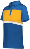 Holloway Ladies Prism Bold Polo 222776 ROYAL/GOLD Pocket