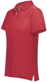 Holloway Ladies Repreve Eco Polo 222775 SCARLET HEATHER Pocket