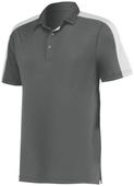 Augusta Adult Bi-Color Vital Polo 5028 GRAPHITE/WHITE Pocket
