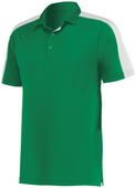 Augusta Adult Bi-Color Vital Polo 5028 KELLY/WHITE Pocket
