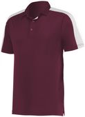 Augusta Adult Bi-Color Vital Polo 5028 MAROON/WHITE Pocket