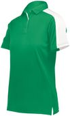 Augusta Ladies Bi-Color Vital Polo 5029 KELLY/WHITE Pocket