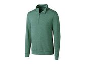 Cutter & Buck Mens Shoreline Quarter Zip Pullover MCK09264 HUNTER HEATHER Pocket