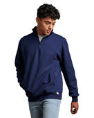 Russell Athletic Unisex Dri-Power Quarter-Zip Fleece 1Z4HBM NAVY Pocket