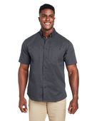 Harriton Men's Advantage Il Short-Sleeve Work Shirt M585 DARK CHARCOAL Pocket