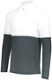 Holloway Momentum Team 1/4 Zip Pullover 223500 IRON/WHITE Pocket