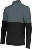 Holloway Youth Momentum Team 1/4 Zip Pullover 223600 BLACK/IRON Pocket