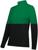 Holloway Ladies Momentum Team 1/4 Zip Pullover 223700 BLACK/KELLY Pocket