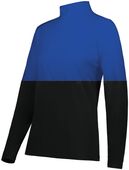 Holloway Ladies Momentum Team 1/4 Zip Pullover 223700 BLACK/ROYAL Pocket