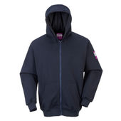 Portwest Fr Hooded Zip Sweatshirt UFR81 NAVY Pocket