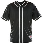 Alleson Athletics Mens Diamond Jersey A00372 BLACK/WHITE Pocket