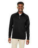 Core 365 Unisex Fusion Chromasoft Fleece Quarter-Zip CE801 BLACK Pocket