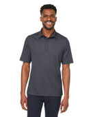 North End Men's Replay Recycled Polo NE102 CARBON Pocket