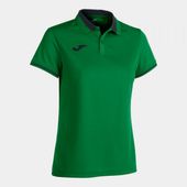 Joma Womens Championship VI Short Sleeve Polo 901272 GREEN-BLACK Pocket