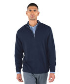 Charles River Apparel Men's 1/4 Zip Mystic Pullover 9369 NAVY HEATHER Pocket