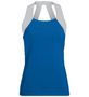 Augusta Ladies Jazzy Open Back Tank 1208 ROYAL/METALLIC SILVER Front