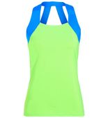 Augusta Ladies Jazzy Open Back Tank 1208 LIME/POWER BLUE Front